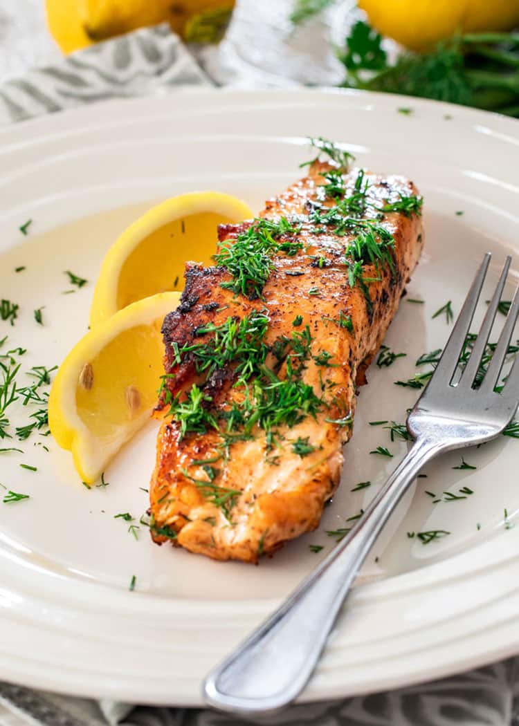 Lemon Dill Pan Fried Salmon