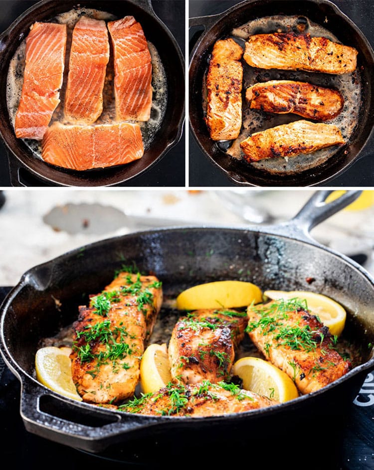 Lemon Dill Pan Fried Salmon