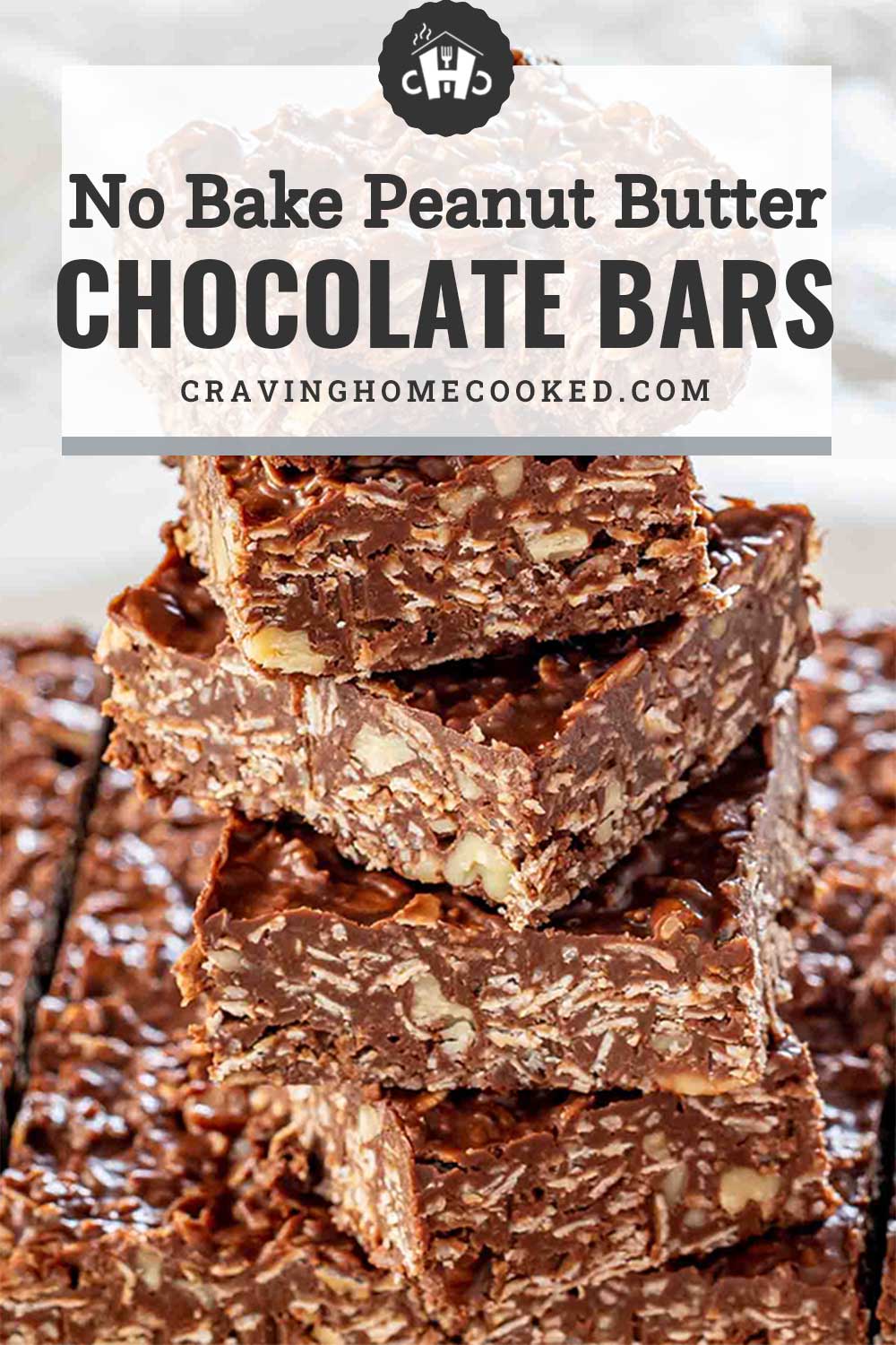 No Bake Peanut Butter Chocolate Bars - Craving Home Cooked