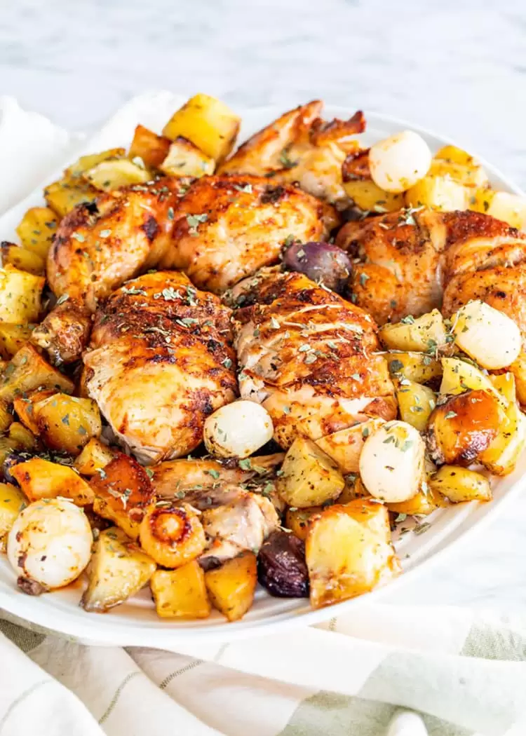 Harissa Roasted Chicken and Potatoes