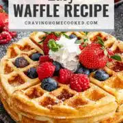 pin for waffle recipe.