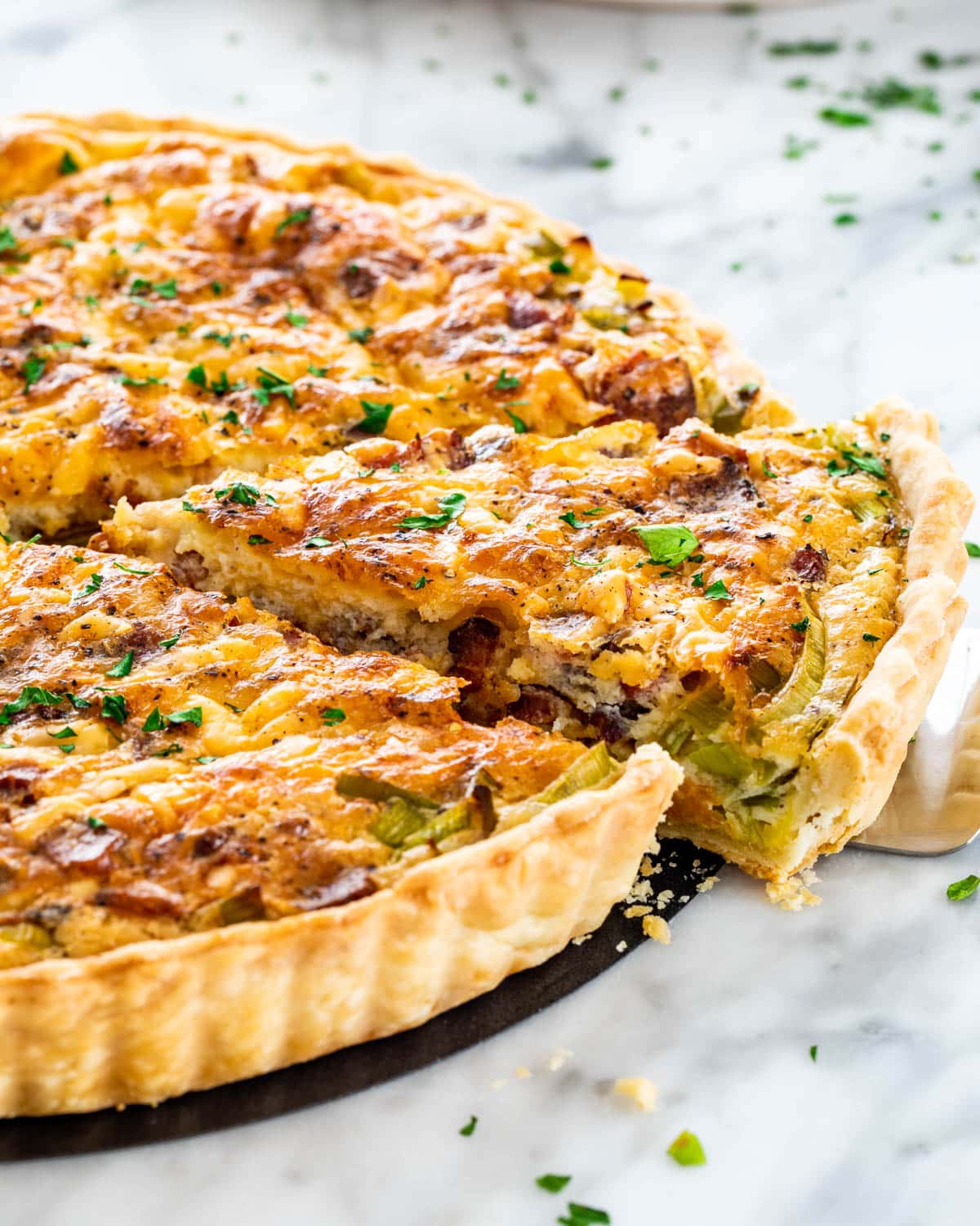 bacon and cheese quiche