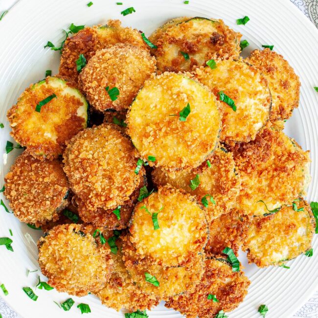 Crispy Fried Zucchini - Craving Home Cooked