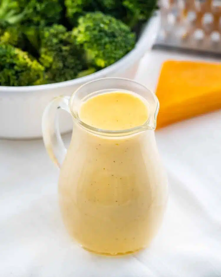 creamy cheese sauce in a bottle