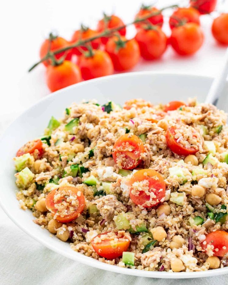 High Protein Quinoa Tuna Salad