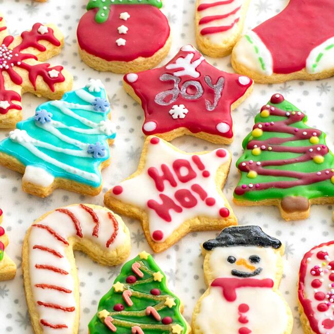 beautifully decorated sugar cookies.
