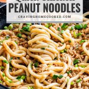 pin for quick chicken peanut noodles.