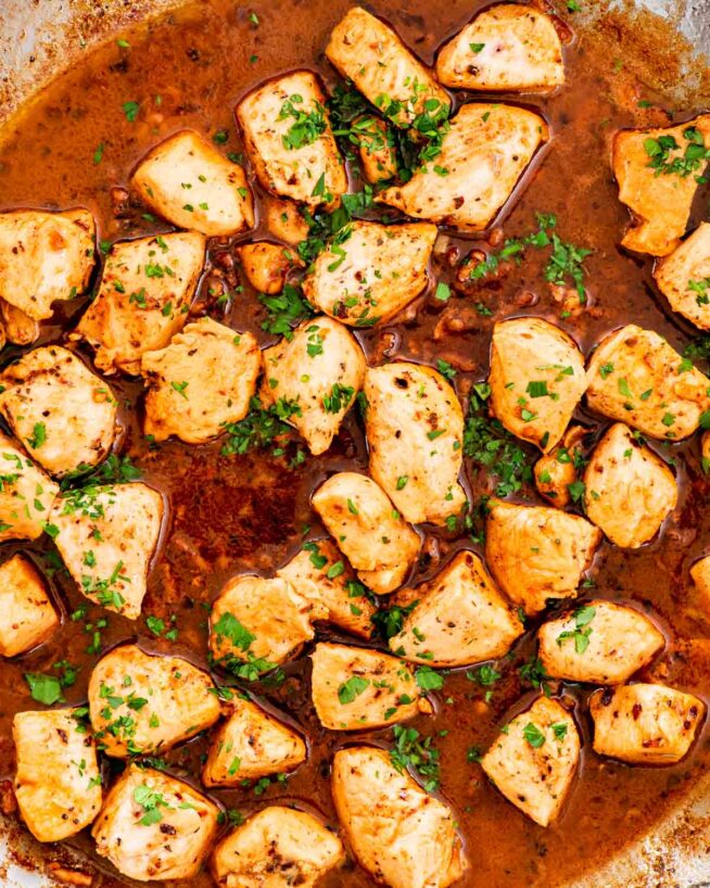 Garlic Butter Chicken Bites Craving Home Cooked