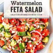 pin for watermelon feta salad.
