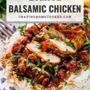 pin for braised balsamic chicken.