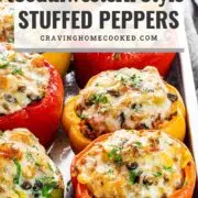 pin for southwestern style stuffed peppers.