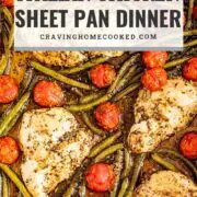 pin for italian chicken sheet pan dinner.