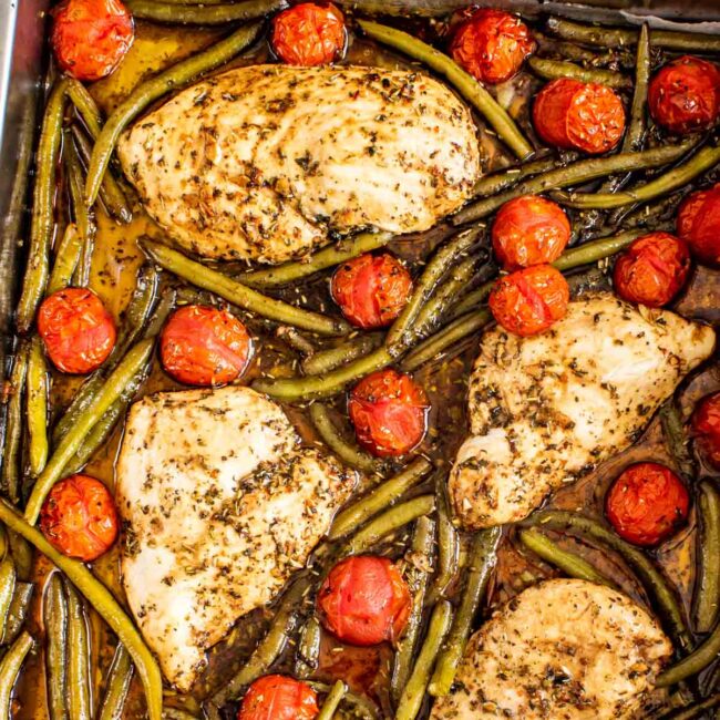 Tuscan Chicken Sheet Pan Dinner - Recipe Girl®