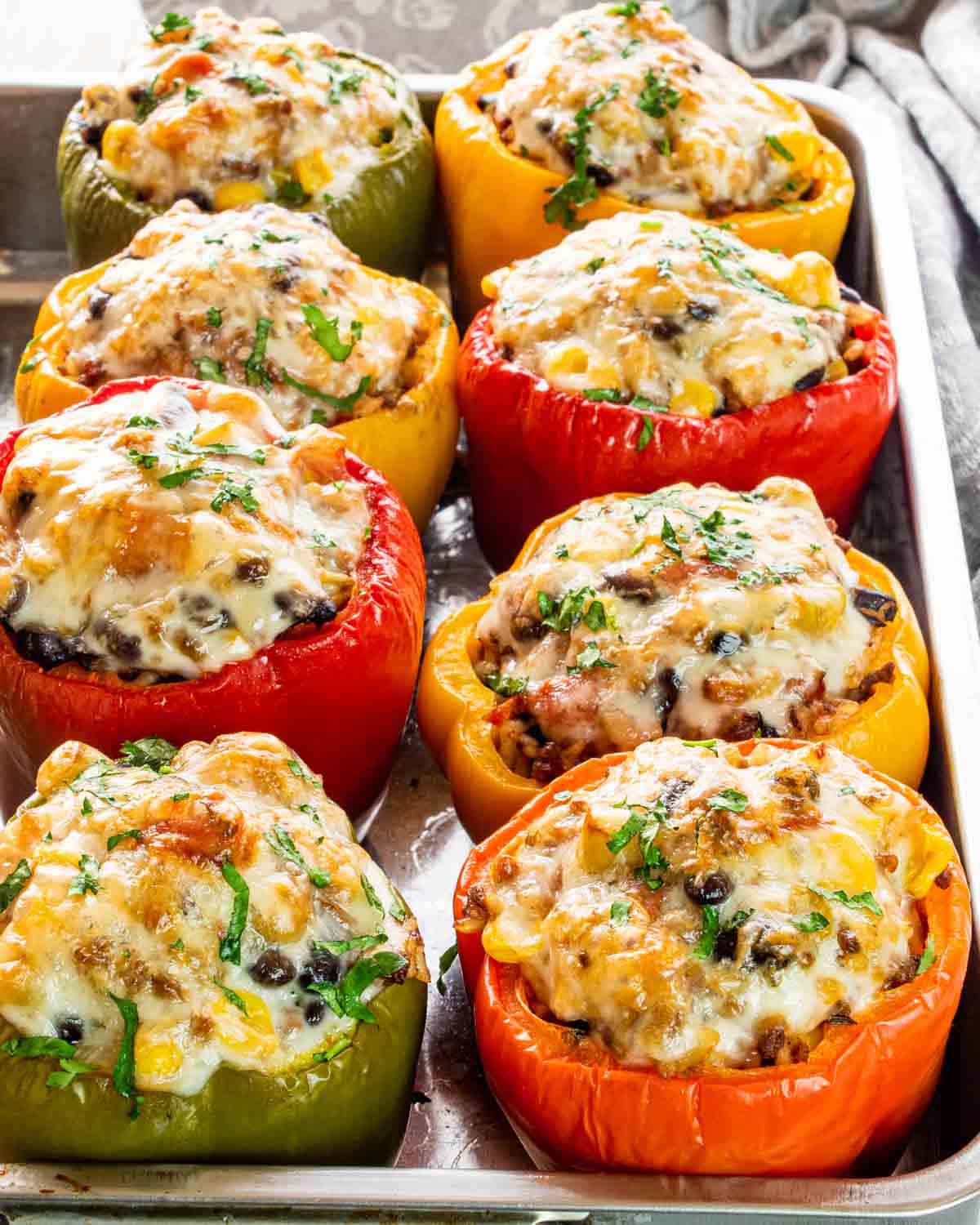 Southwestern Style Stuffed Peppers - Craving Home Cooked