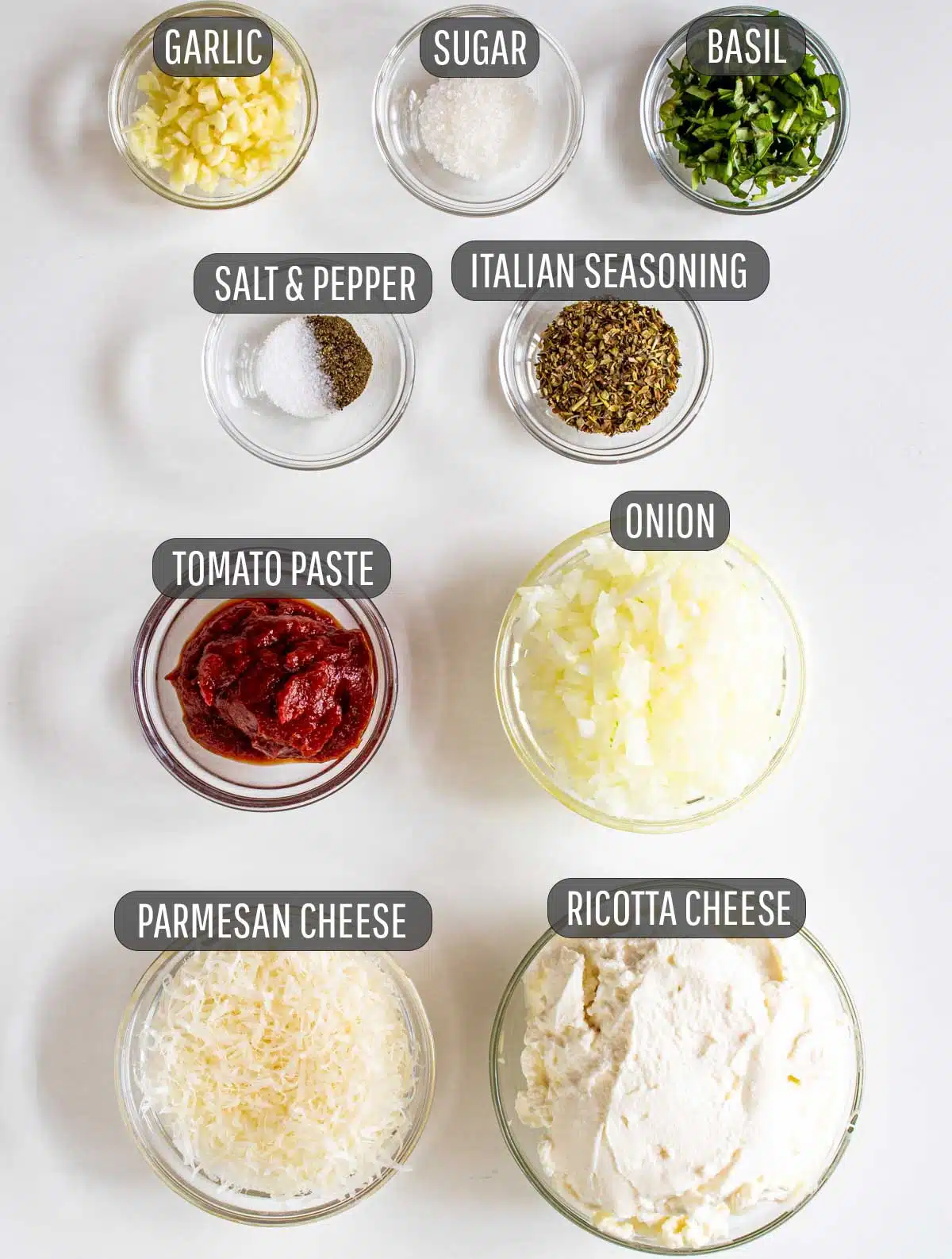 ingredients needed to make one pot sausage pasta.