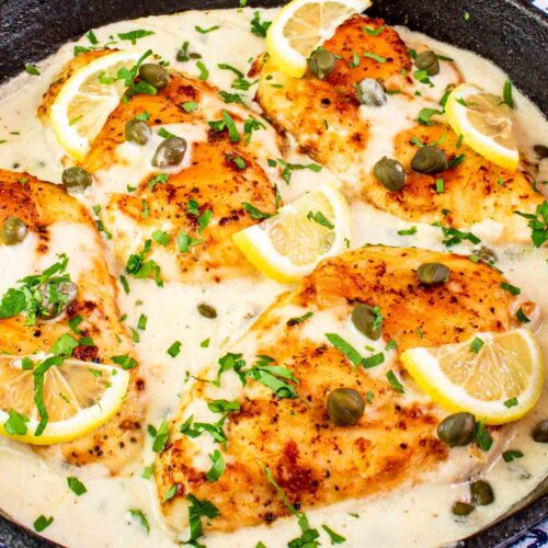 Creamy Chicken Piccata - Craving Home Cooked