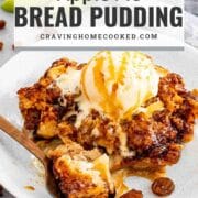 pin for apple pie bread pudding.