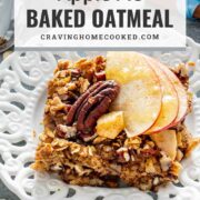 pin for apple pie baked oatmeal.