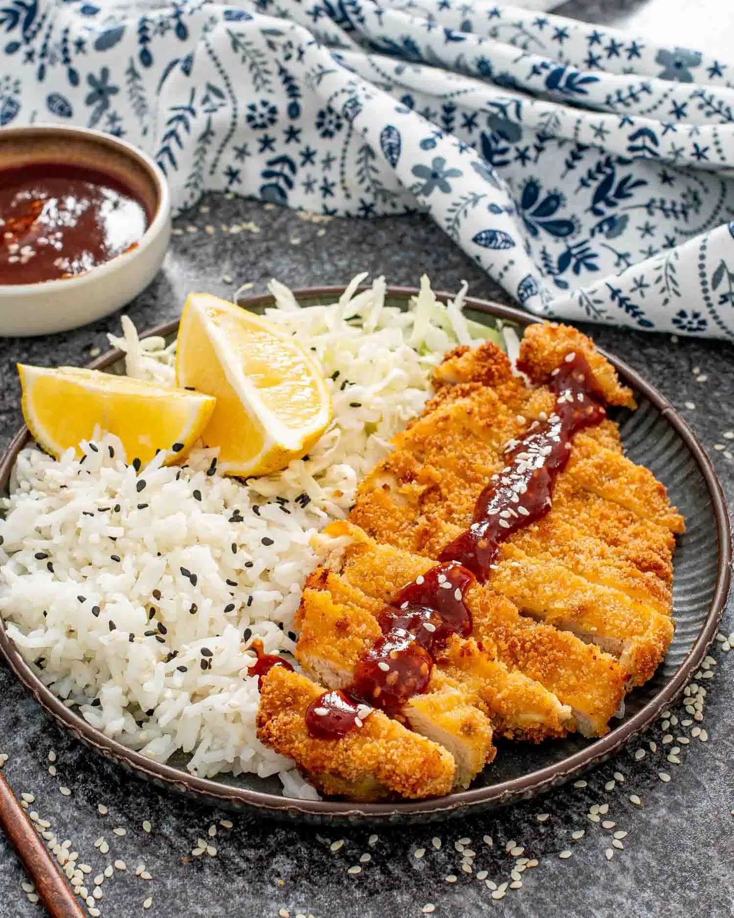 Air Fryer Chicken Katsu With Tonkatsu Sauce - Craving Home Cooked