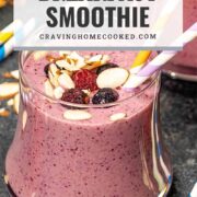 pin for breakfast smoothie.