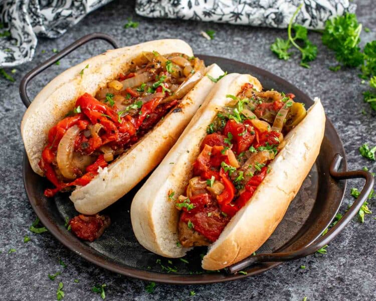 Slow Cooker Sausage and Peppers Craving Home Cooked