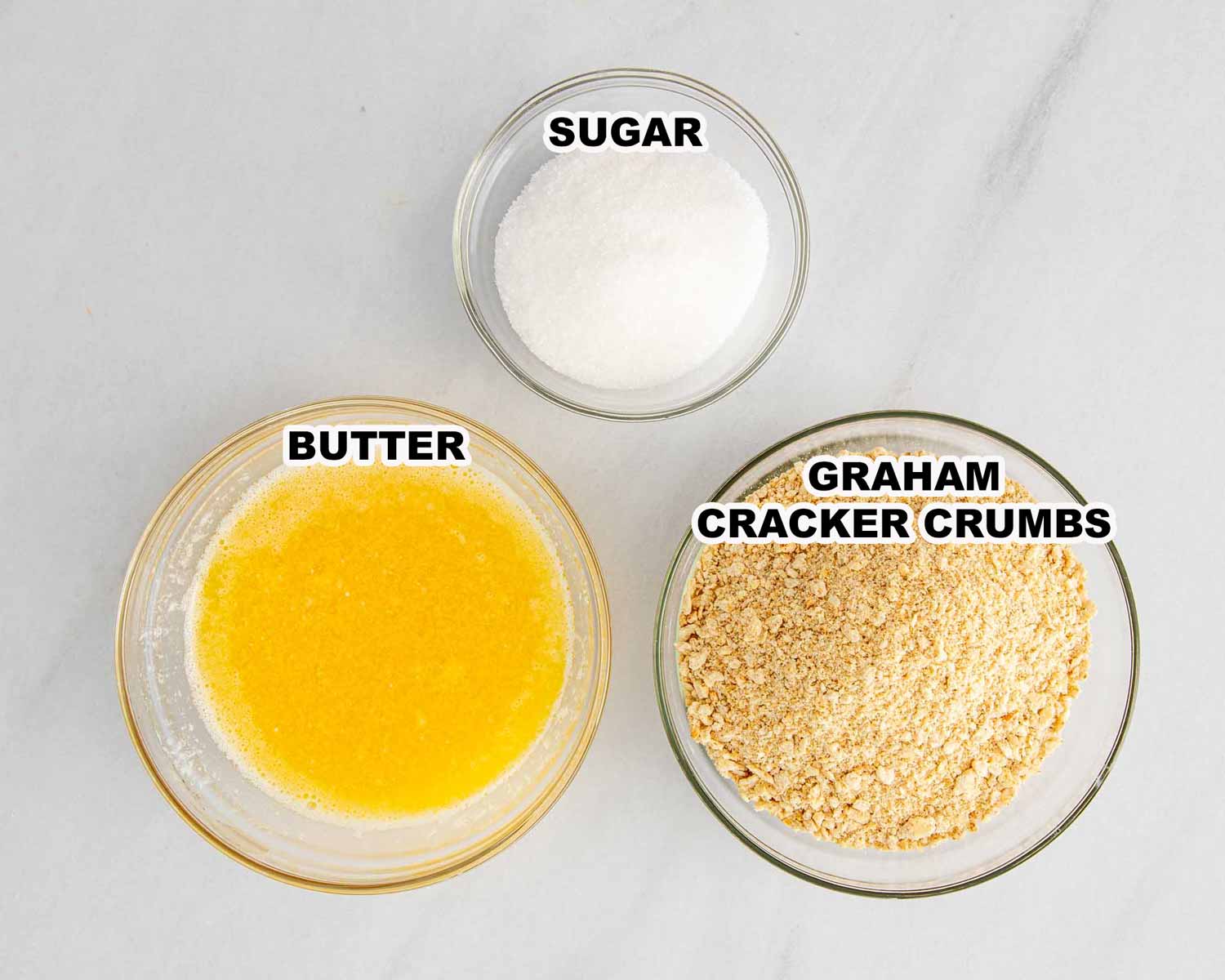 ingredients needed to make banana cream pie.