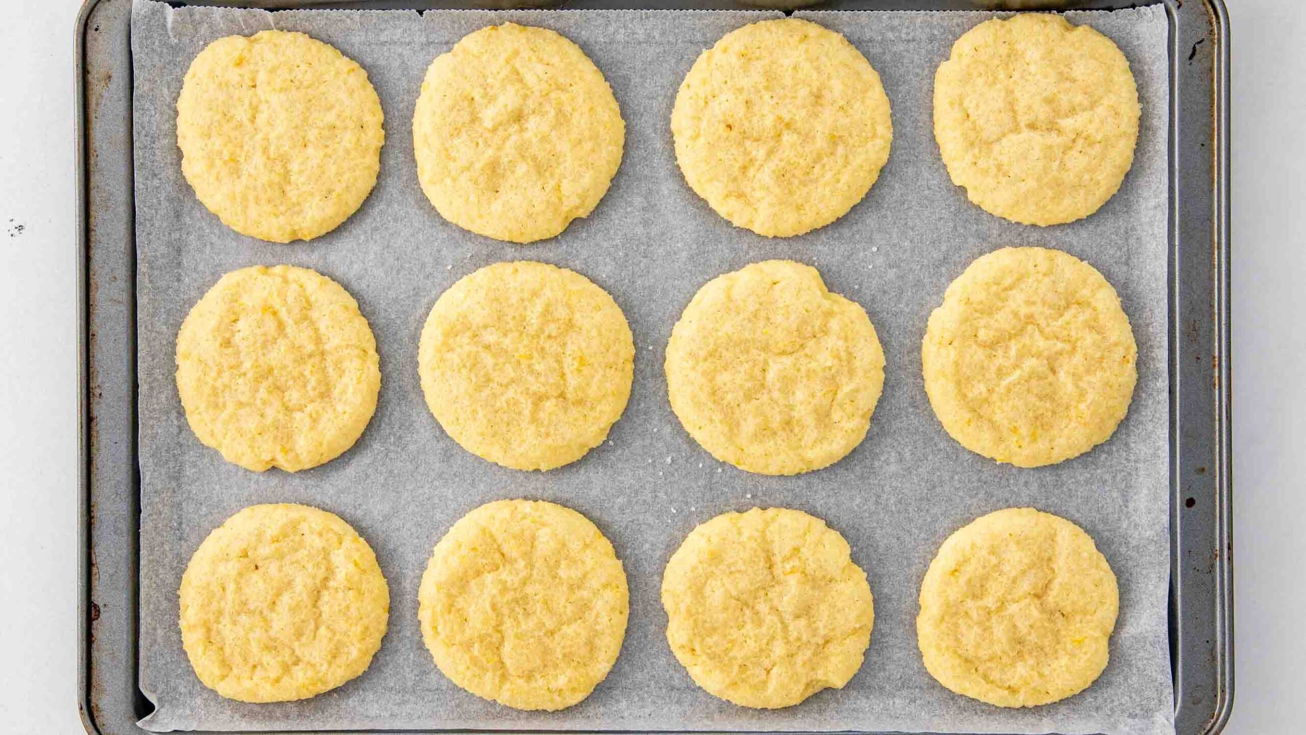 process shots showing how to make lemon sugar cookies.