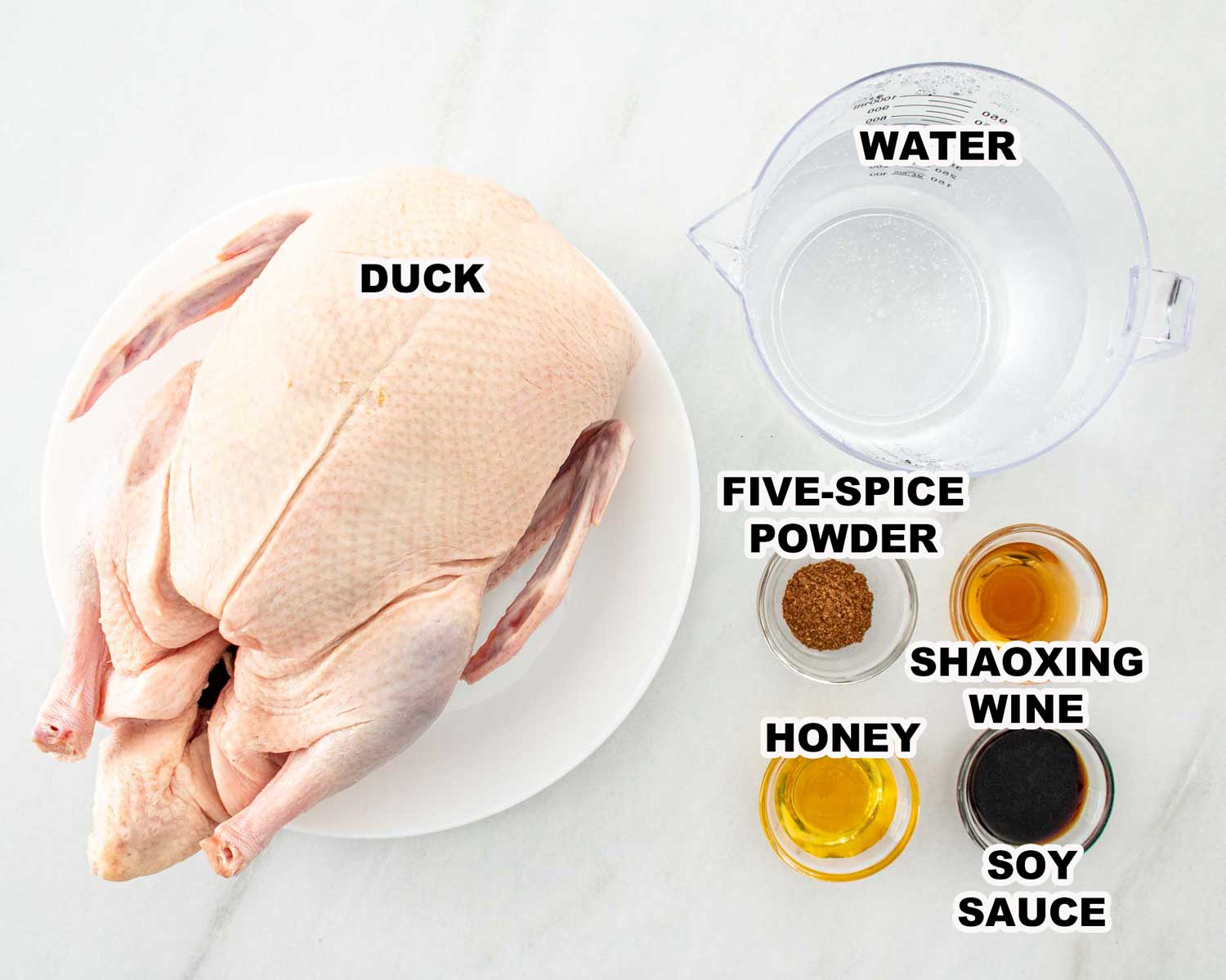 ingredients needed to make peking duck.