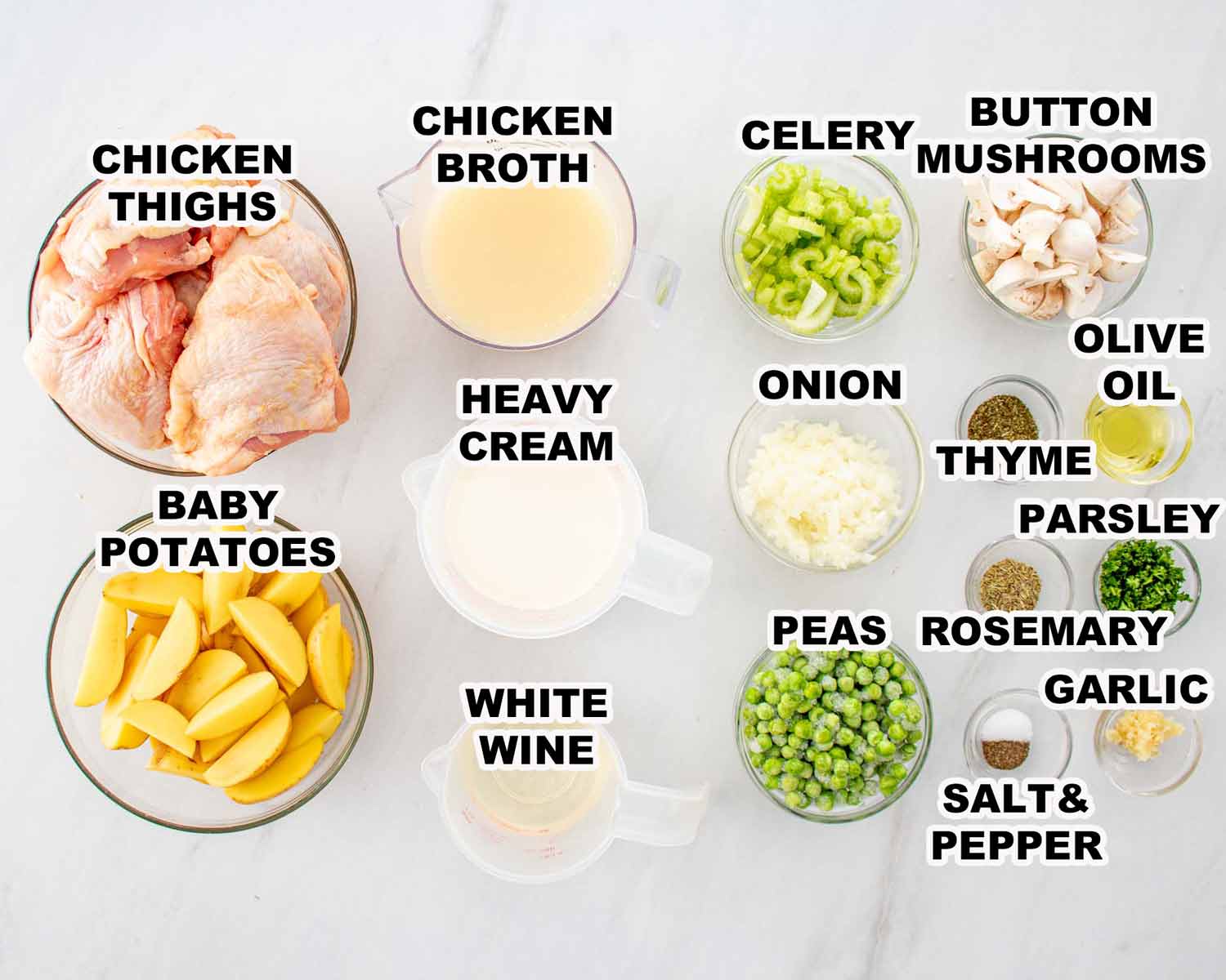ingredients needed to make french chicken casserole.