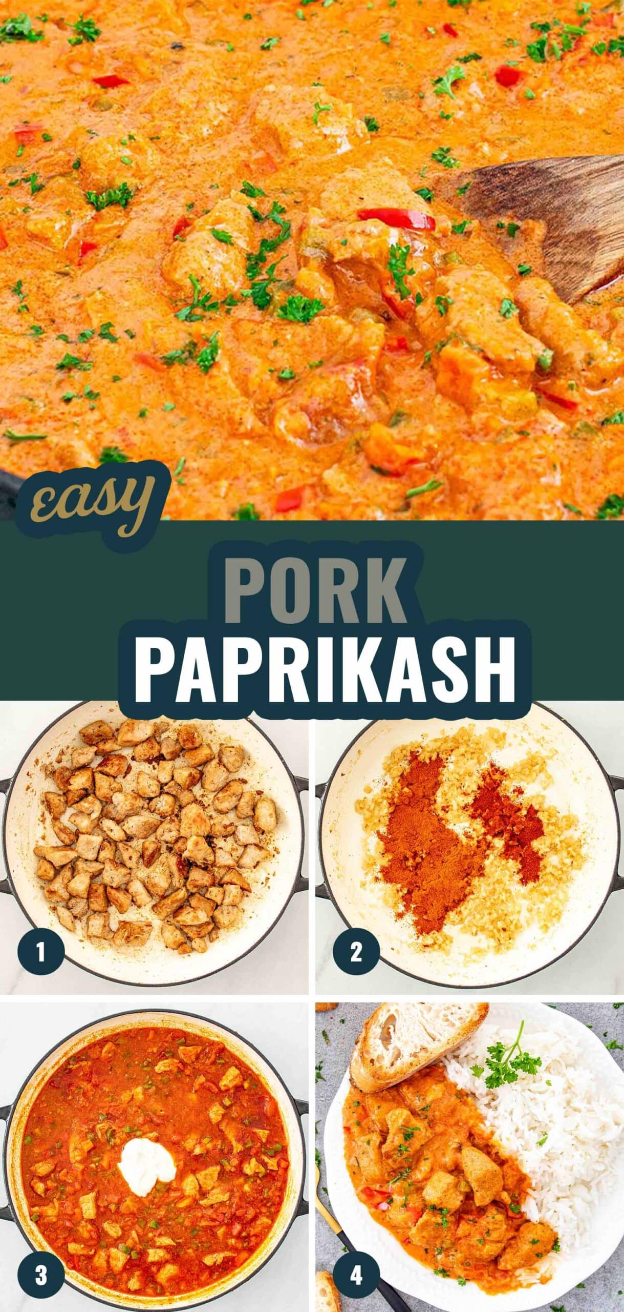 Pork Paprikash - Craving Home Cooked