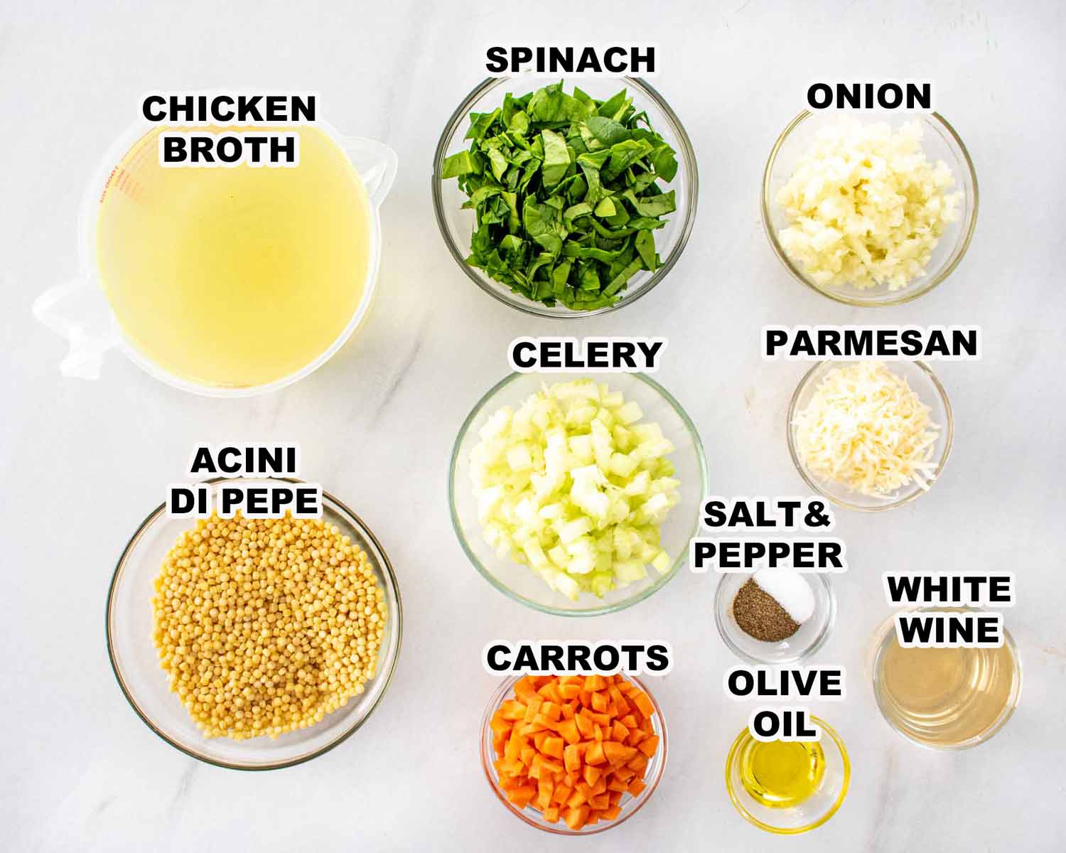 ingredients needed to make italian wedding soup.