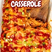 pin for bbq chicken casserole.