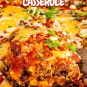 pin for beef enchilada casserole.
