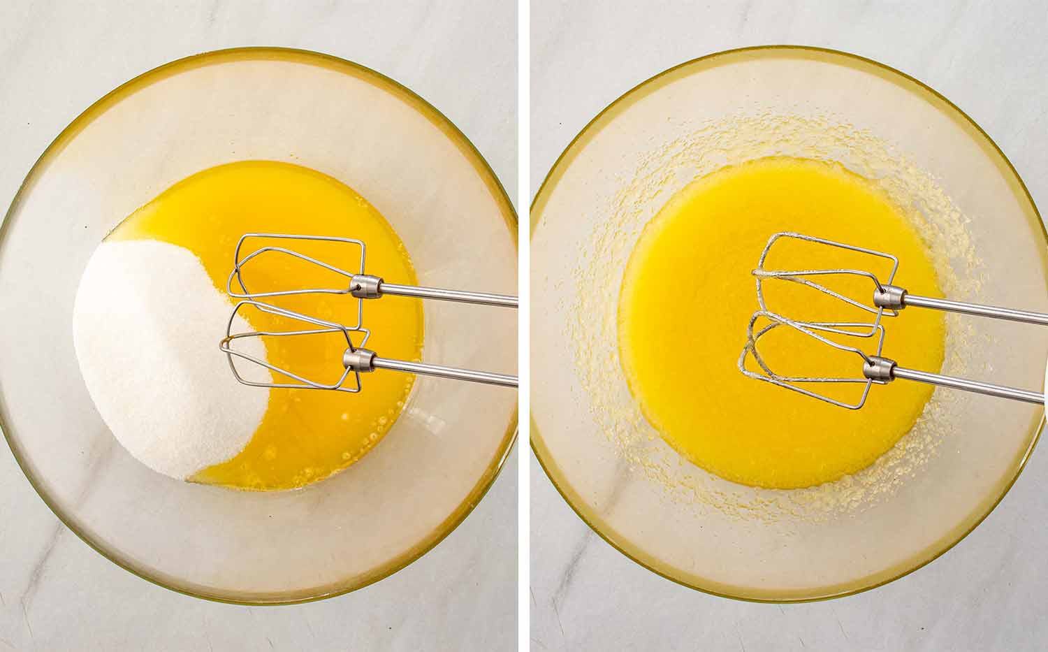 process shots showing how to make lunch lady brownies.
