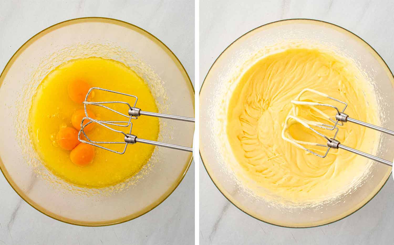 process shots showing how to make lunch lady brownies.